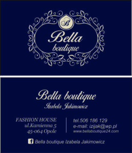 wizytówka Bella boutique
